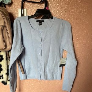 SOHO Apparel pastel blue cardigan